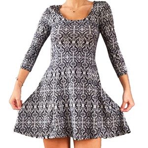 forever 21 patterned skater dress